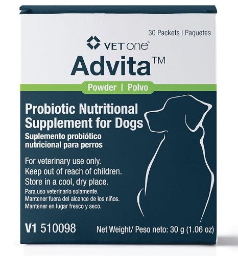 Advita Probiotic Powder Nutritional Supplement for Dogs, 1gm 30pk