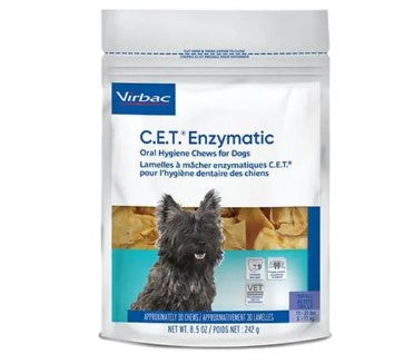 C.E.T. Enzymatic Oral Hygiene Chews for Dogs, Small, 30 Count