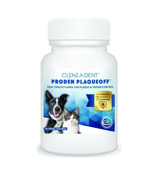 Clenz-a-dent ProDen PlaqueOff Oral Health Flakes, 40gm