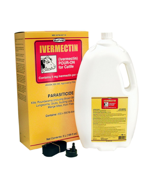 Ivermectin Pour-On for Cattle, 5 Liter