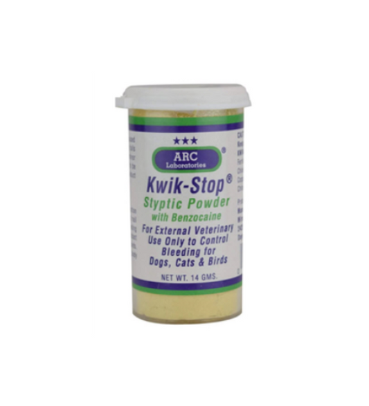 Kwik Stop Styptic Powder with Benzocaine, 0.5oz