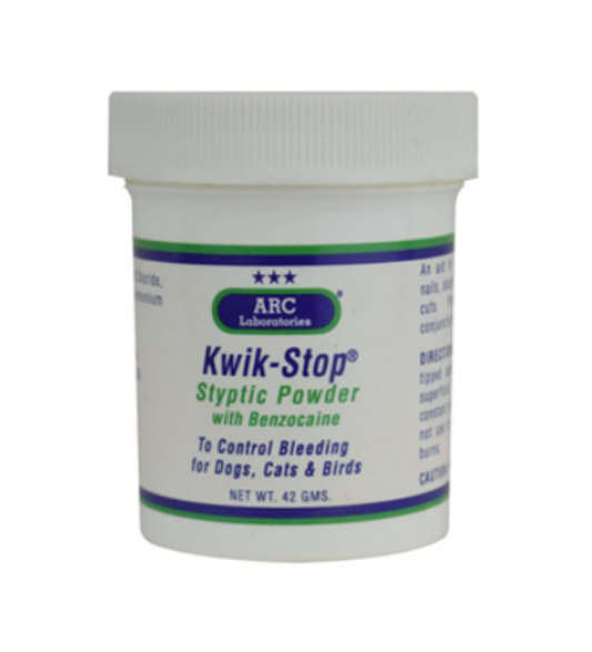 Kwik Stop Styptic Powder with Benzocaine, 1.5oz