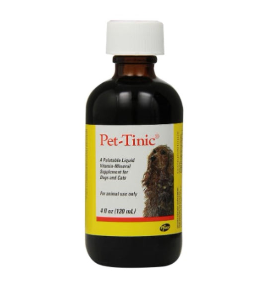 Pet-Tinic Pediatric Drops, Vitamin-Mineral Supplement for Dogs and Cats, 4oz