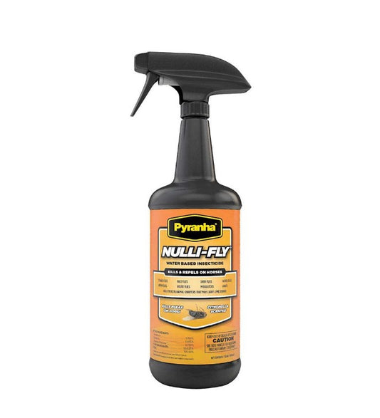 Pyranha Nulli-Fly Water Based Insecticide Fly Spray for Horses