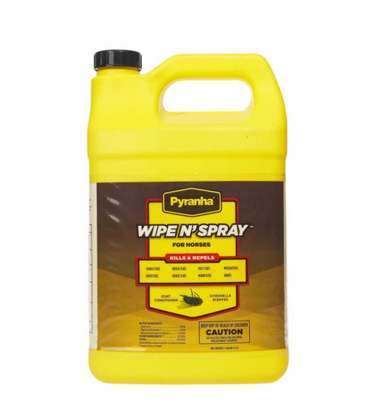 Pyranha Wipe N' Spray Fly Spray for Horses